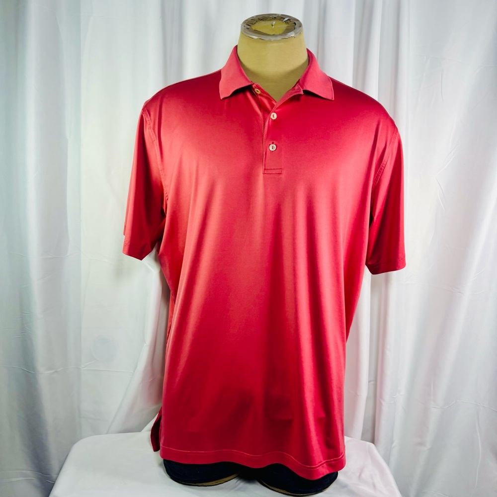 Peter Millar Summer Comfort Performance Polo Shirt - Salmon Colored Men’s XL